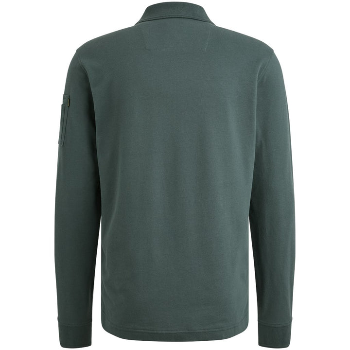 Long Sleeve Polo American Classic - Grijs Melee