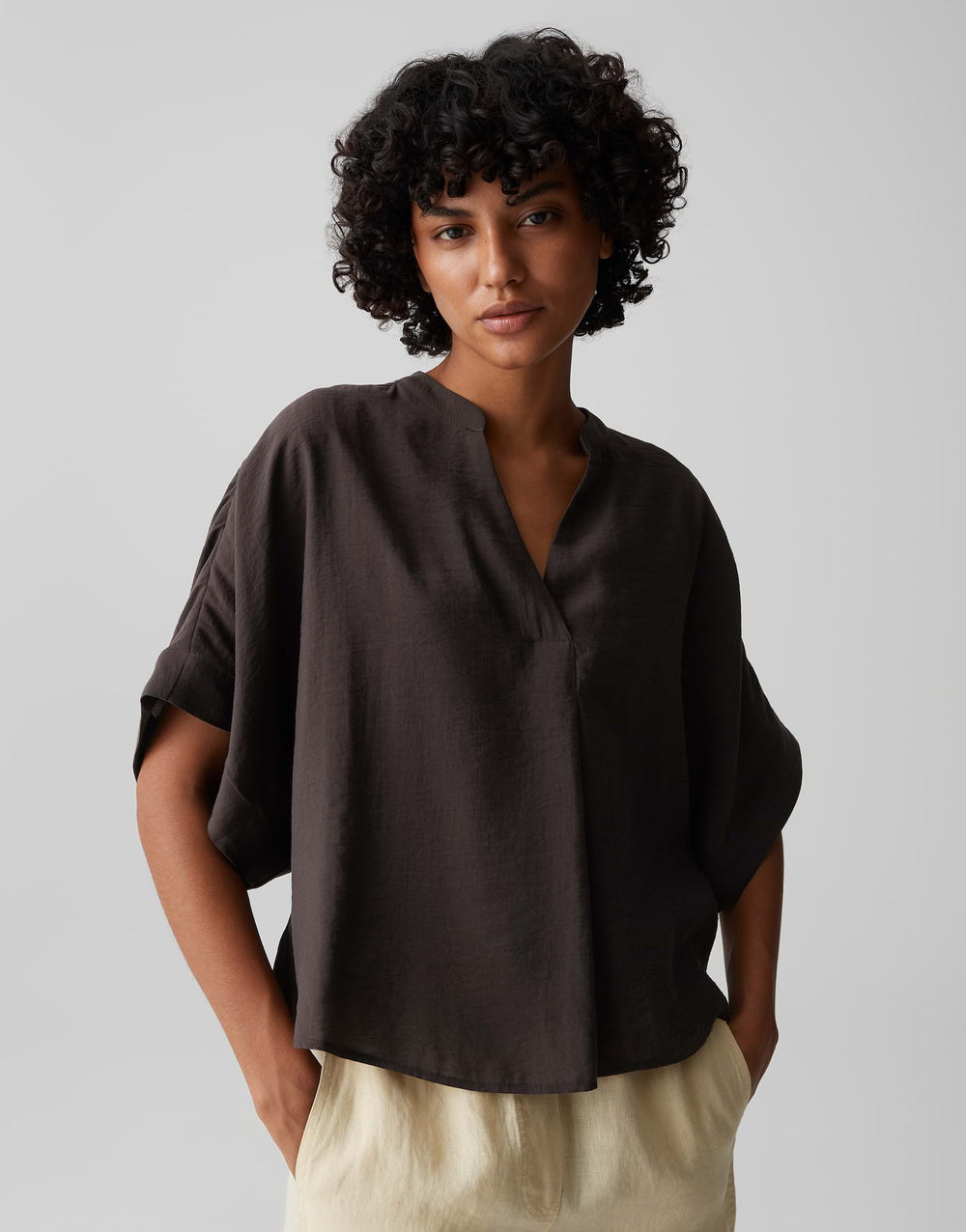 Opus Fenella top bruin – dames