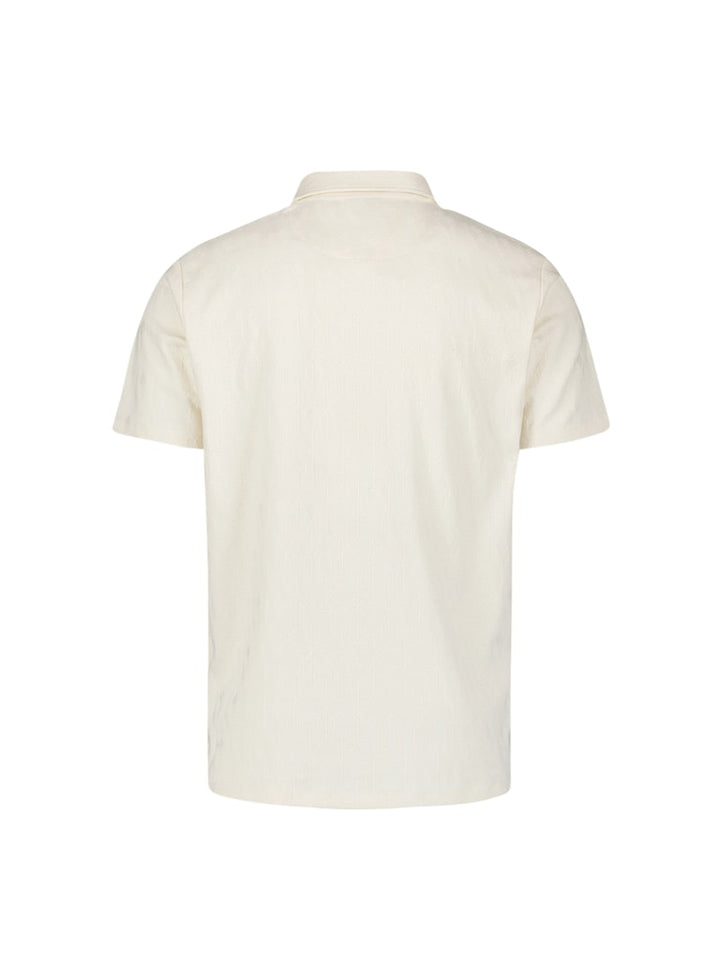 Polo V Solid Terry Jacquard - Off-white