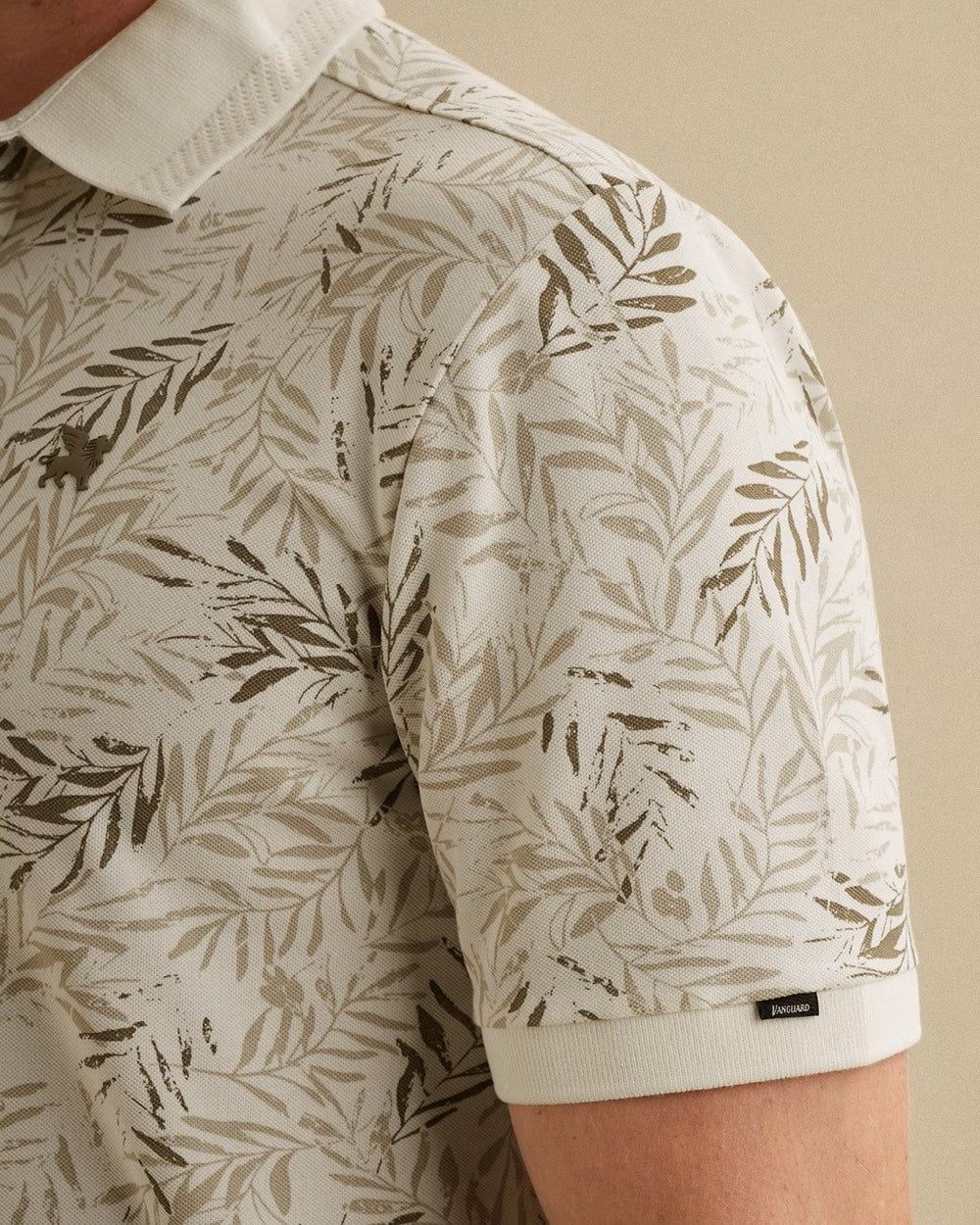 Short Sleeve Polo Stretch Pique Bl - Off-white
