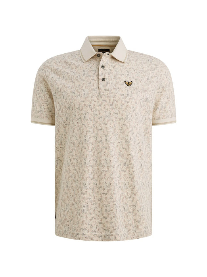 Short Sleeve Polo Fine Pique All O - Off-white