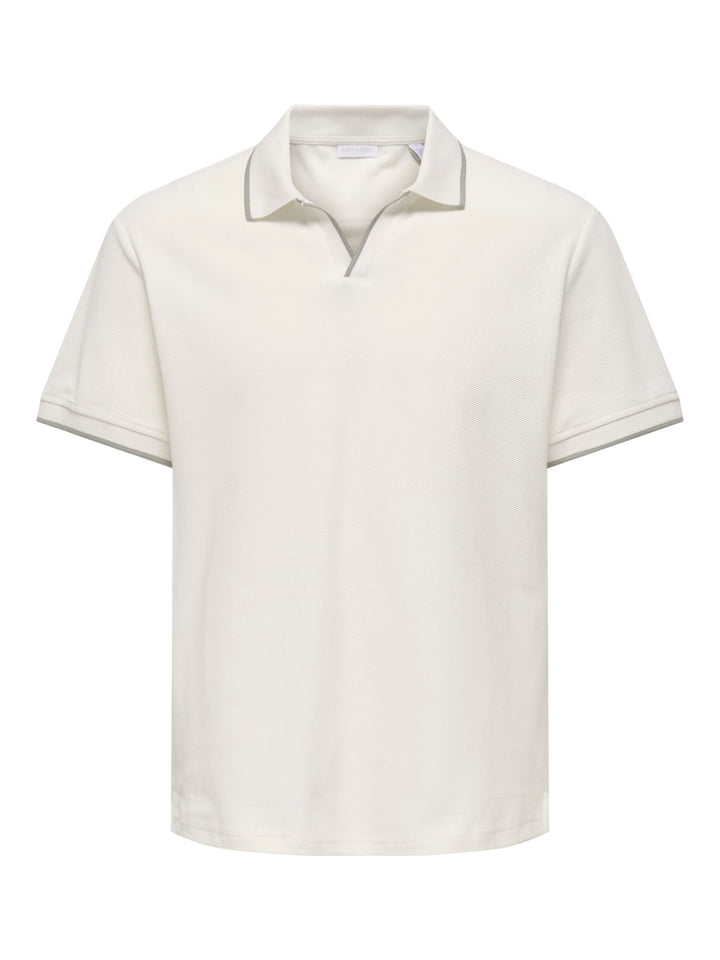 Onsaston Reg Ss Frml Resort Polo - Ecru
