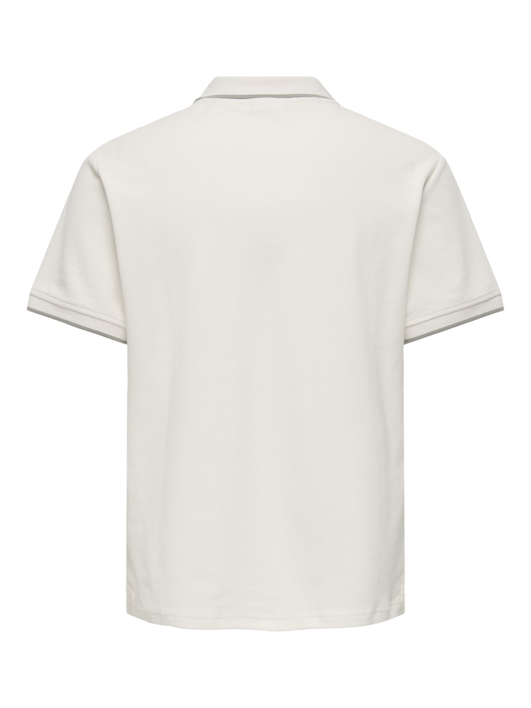 Onsaston Reg Ss Frml Resort Polo - Ecru