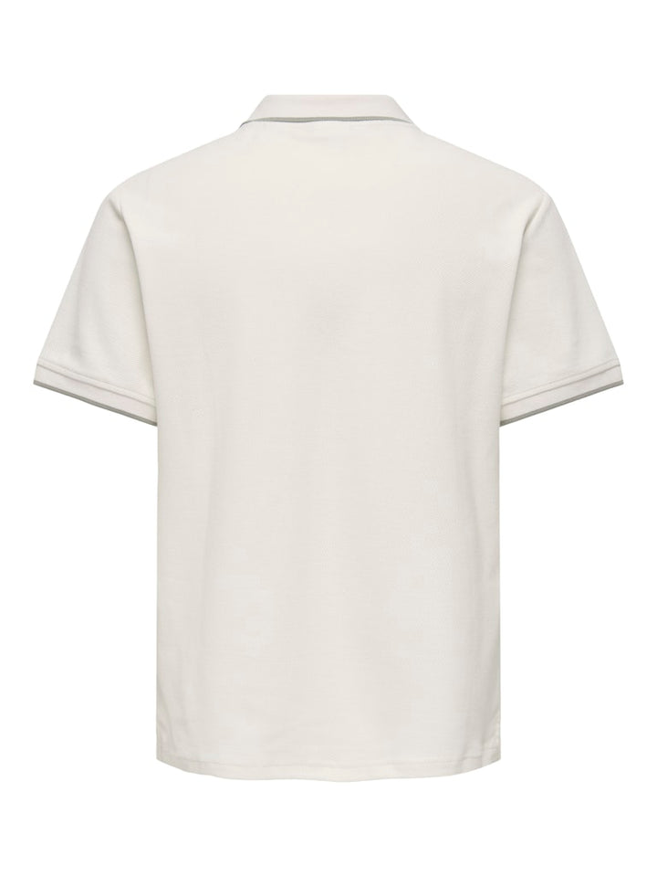 Onsaston Reg Ss Frml Resort Polo - Ecru