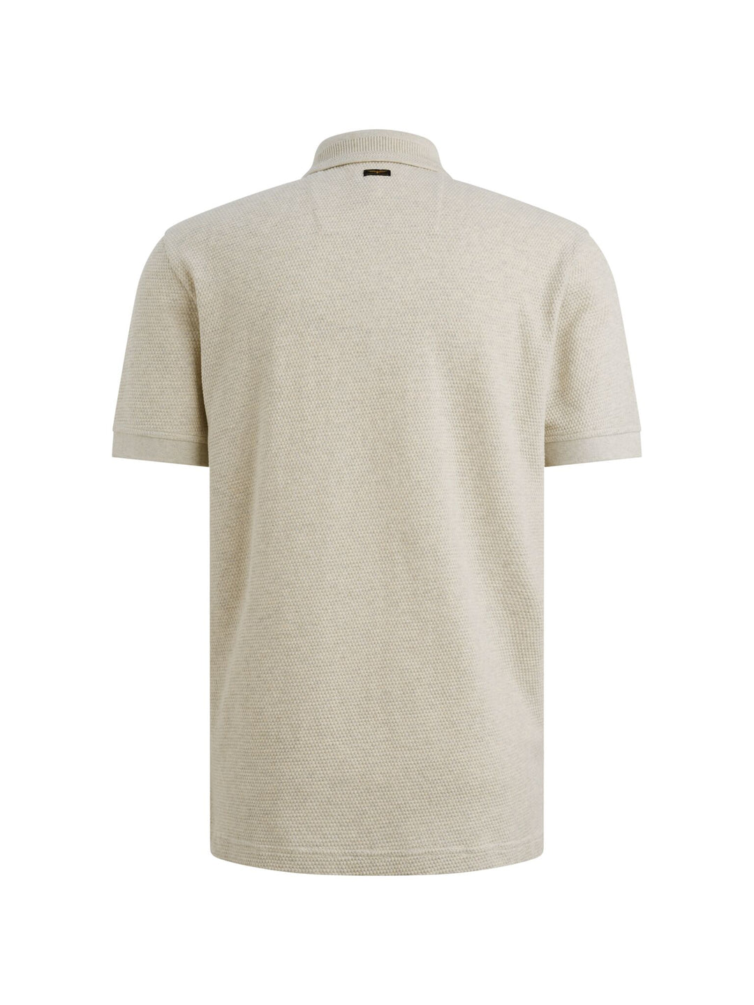 Short Sleeve Polo Popcorn Jersey - Ecru