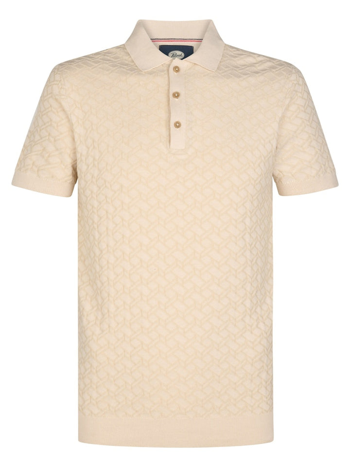Men Knitwear Polo - Zand