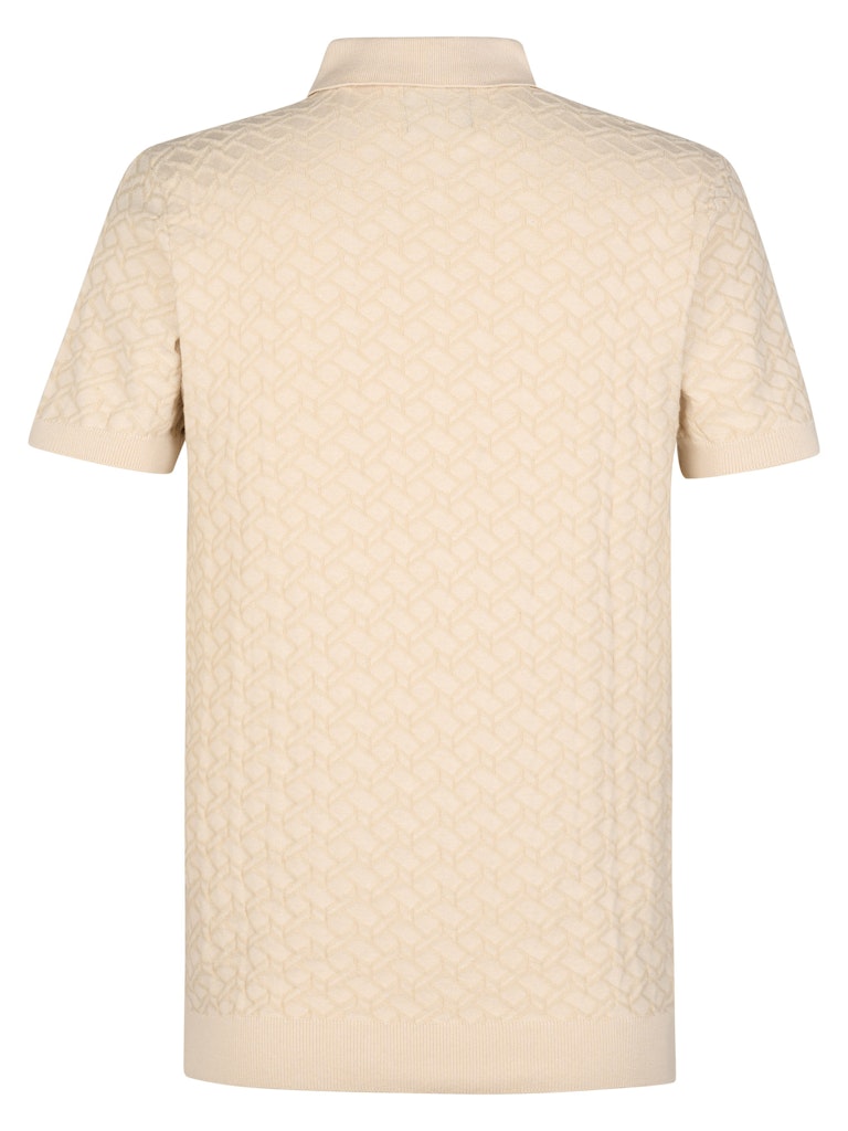 Men Knitwear Polo - Zand