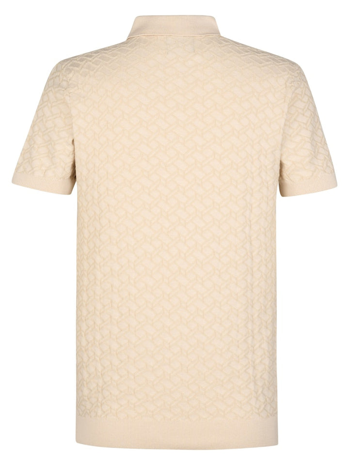 Men Knitwear Polo - Zand