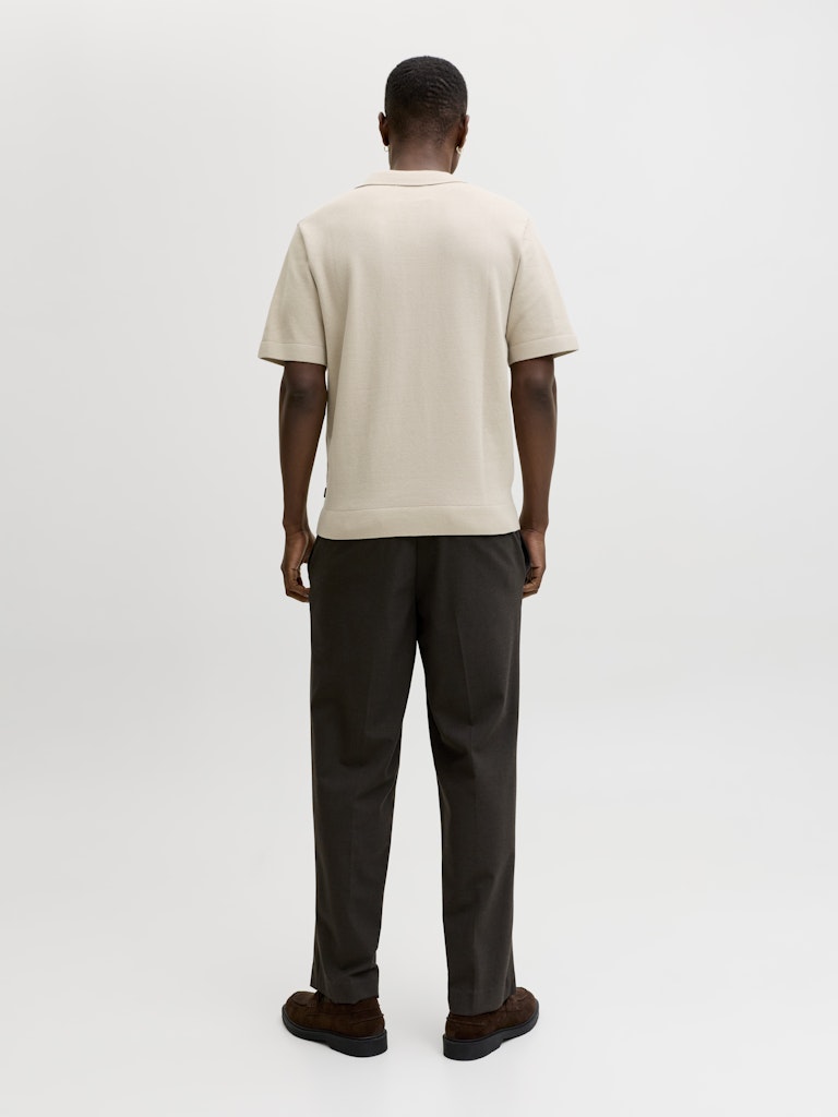 Jprblamilano Spring Split Neck Ss Sn - Zand