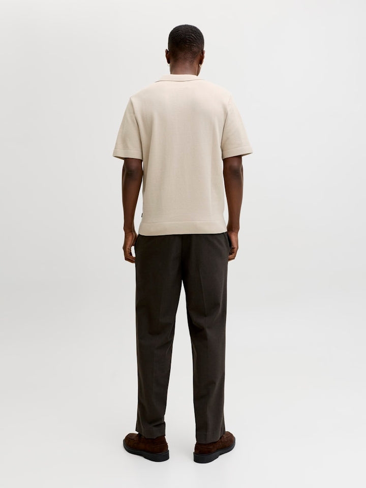 Jprblamilano Spring Split Neck Ss Sn - Zand