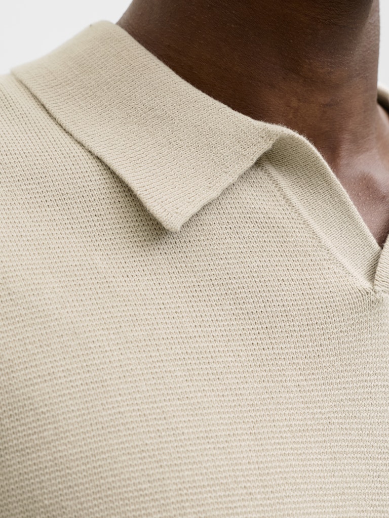 Jprblamilano Spring Split Neck Ss Sn - Zand