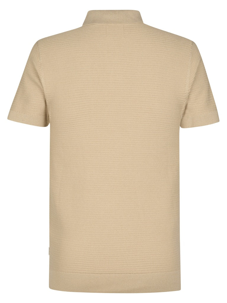 Men Knitwear Polo - Zand