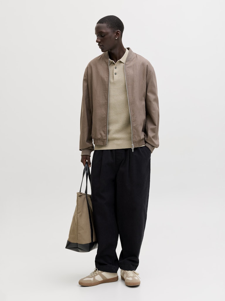 Jprbluriley Knit Polo Ss Sn - Zand