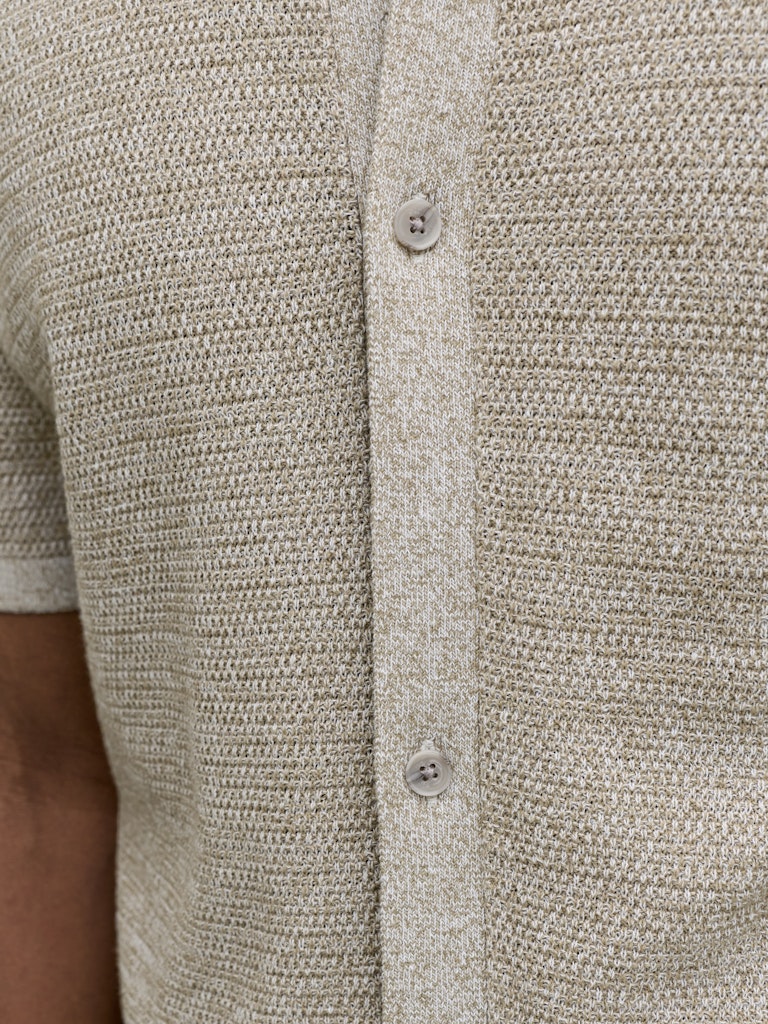 Jjegeorge Knit Shirt Ss - Zand