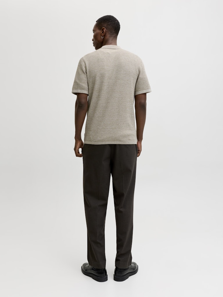 Jjegeorge Knit Shirt Ss - Zand