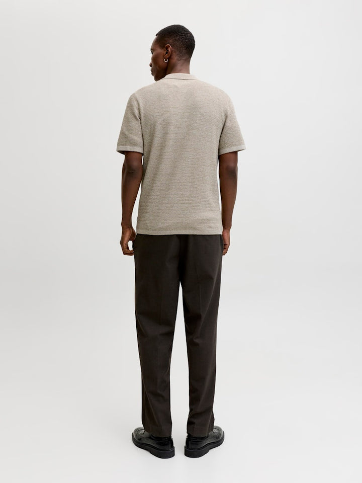 Jjegeorge Knit Shirt Ss - Zand