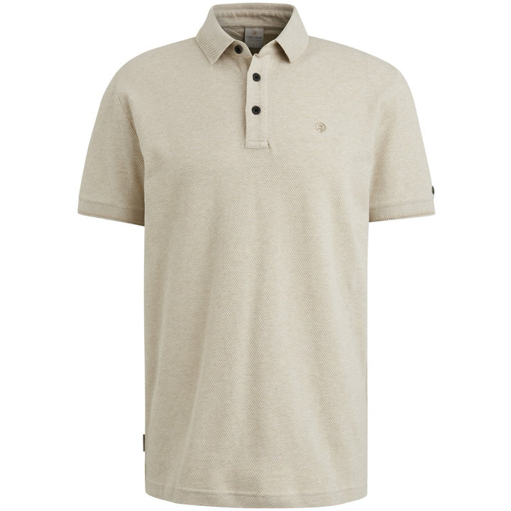 Short Sleeve Polo Popcorn Jersey M - Zand