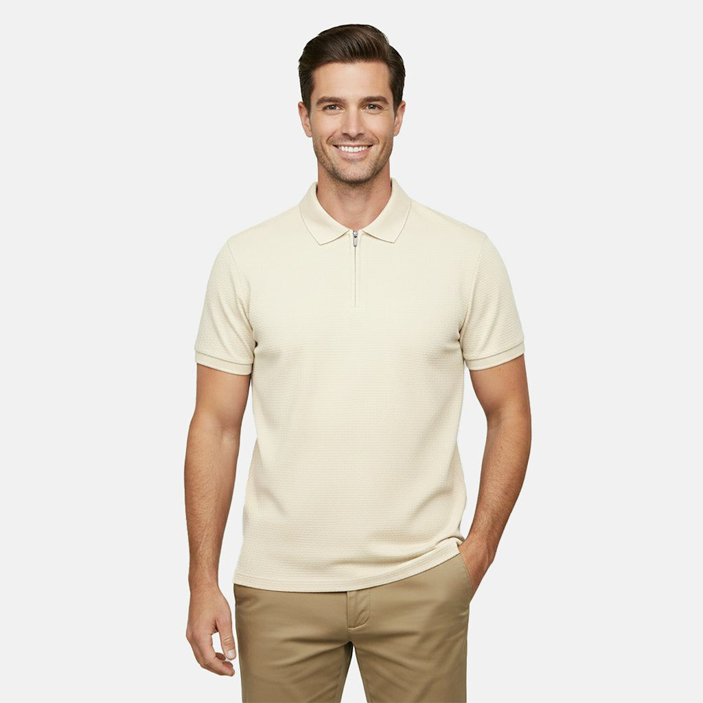 Pescos Polo Black - Beige
