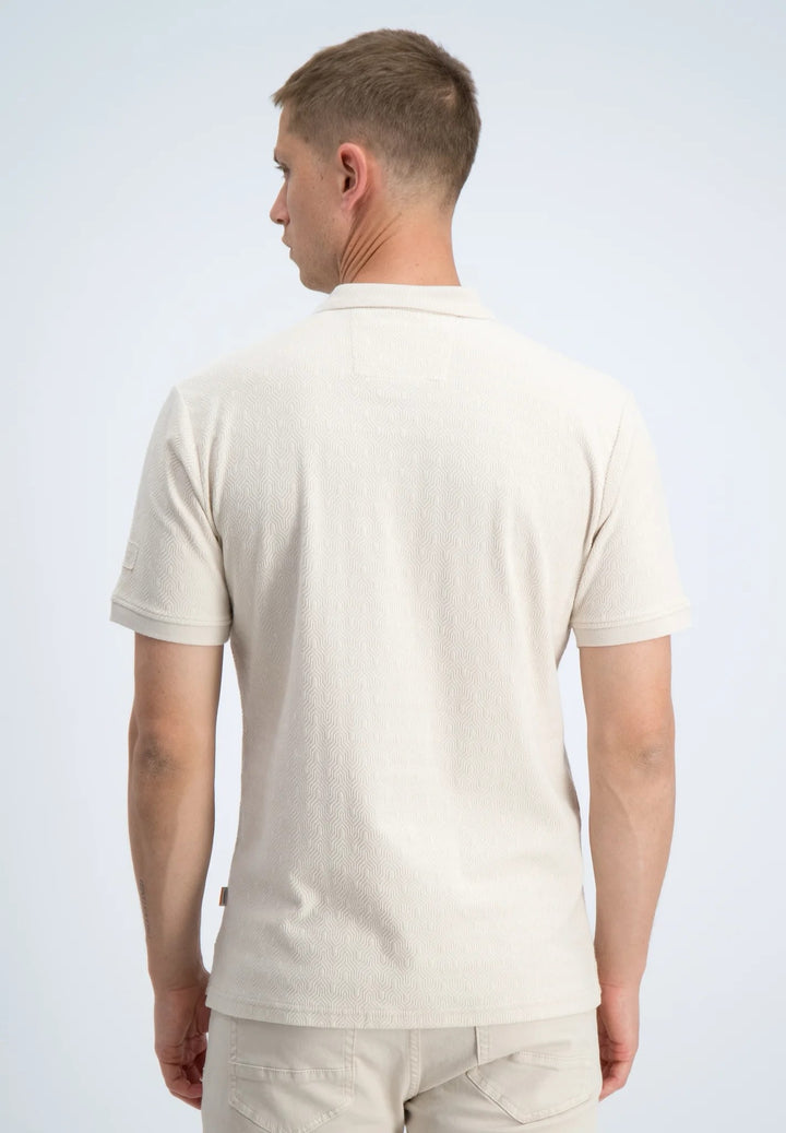 Polo, Korte Mouw Met Structuur - Beige