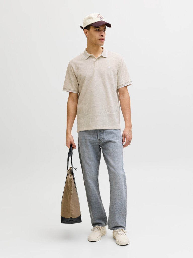 Jjeaustin Polo Ss Noos - Beige