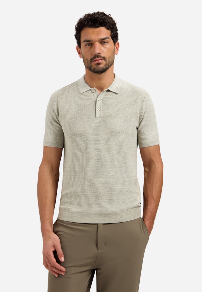 Pullover Short Sleeve  Polo - Beige