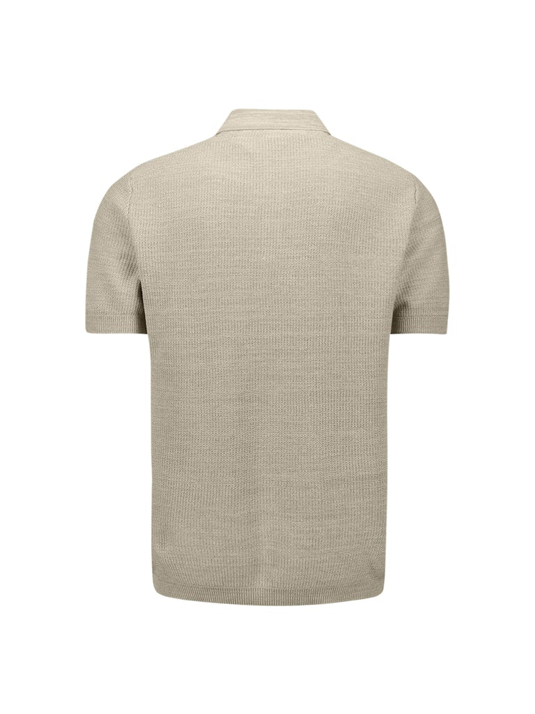 Pullover Short Sleeve  Polo - Beige
