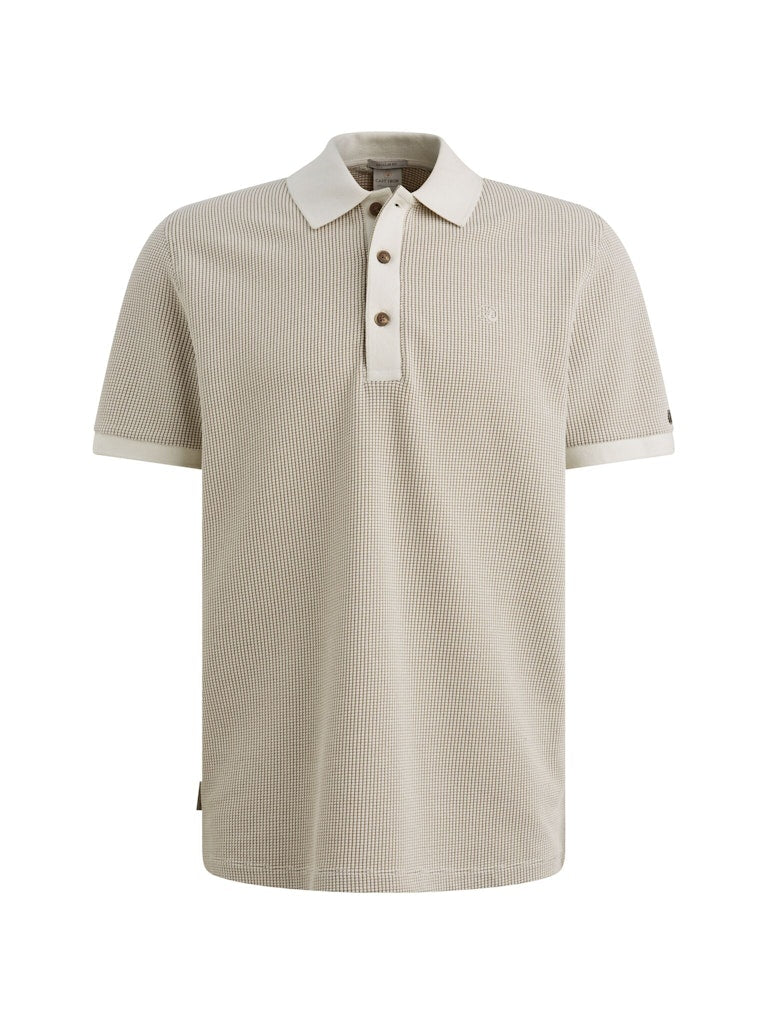 Short Sleeve R-neck Regular Fit Tw - Ecru Dessin