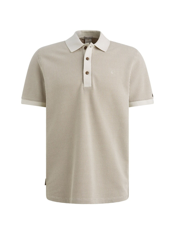 Short Sleeve R-neck Regular Fit Tw - Ecru Dessin