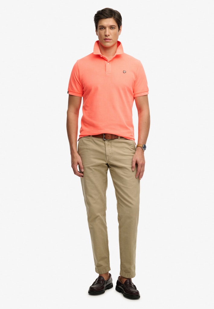 Pique Polo - Neon Oranje