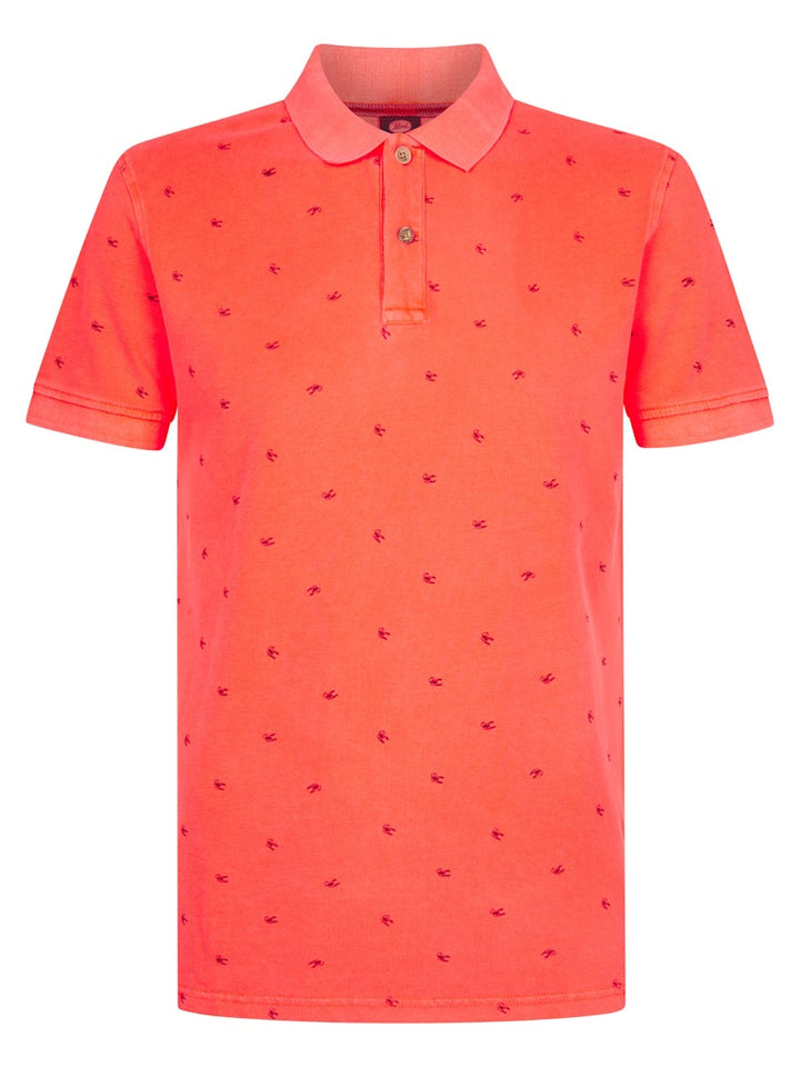 Men Polo Short Sleeve - Neon Oranje