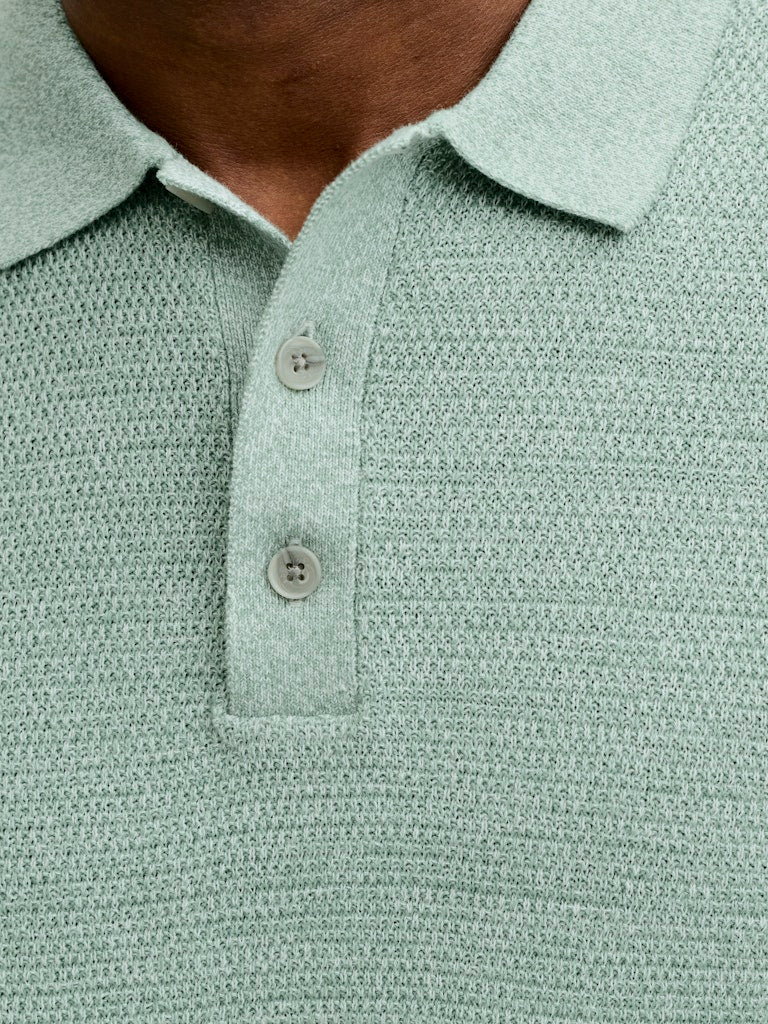 Jjegeorge Knit Polo Ss Sn - Mint