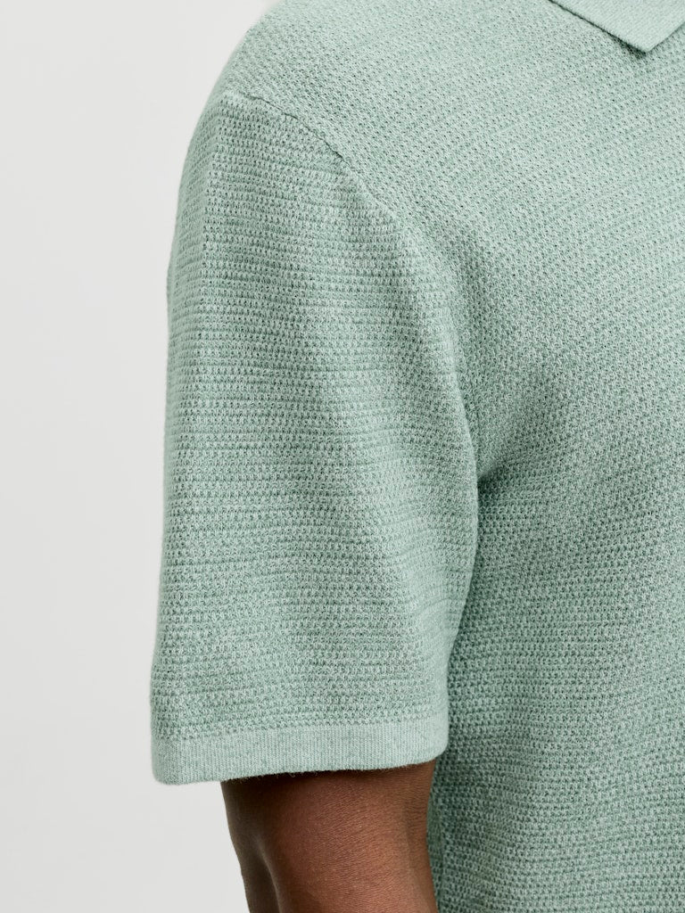 Jjegeorge Knit Polo Ss Sn - Mint