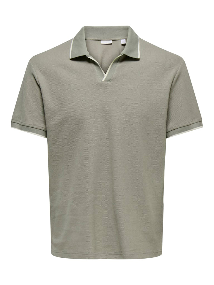 Onsaston Reg Ss Frml Resort Polo - Olijf