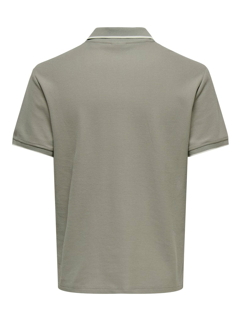Onsaston Reg Ss Frml Resort Polo - Olijf
