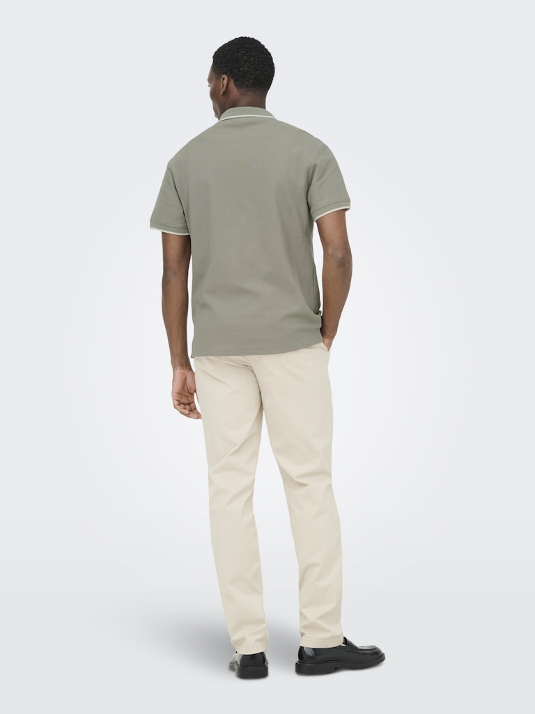 Onsaston Reg Ss Frml Resort Polo - Olijf