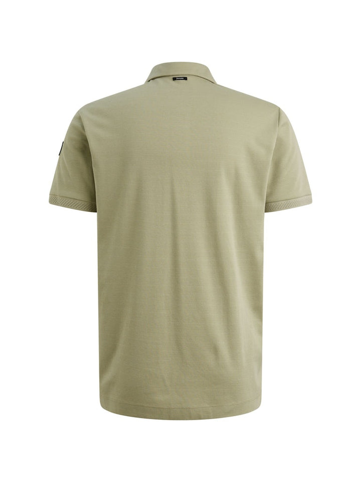 Short Sleeve Polo Raschel Interloc - Olijf