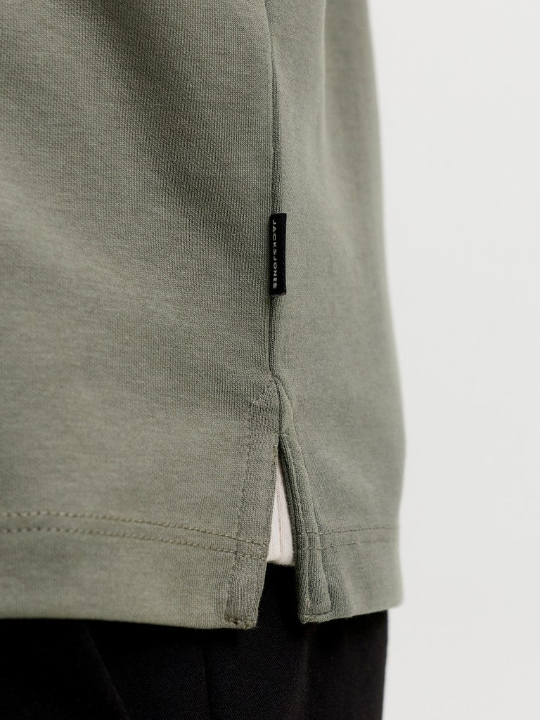 Jprblaethan Ls Zip Polo - Olijf
