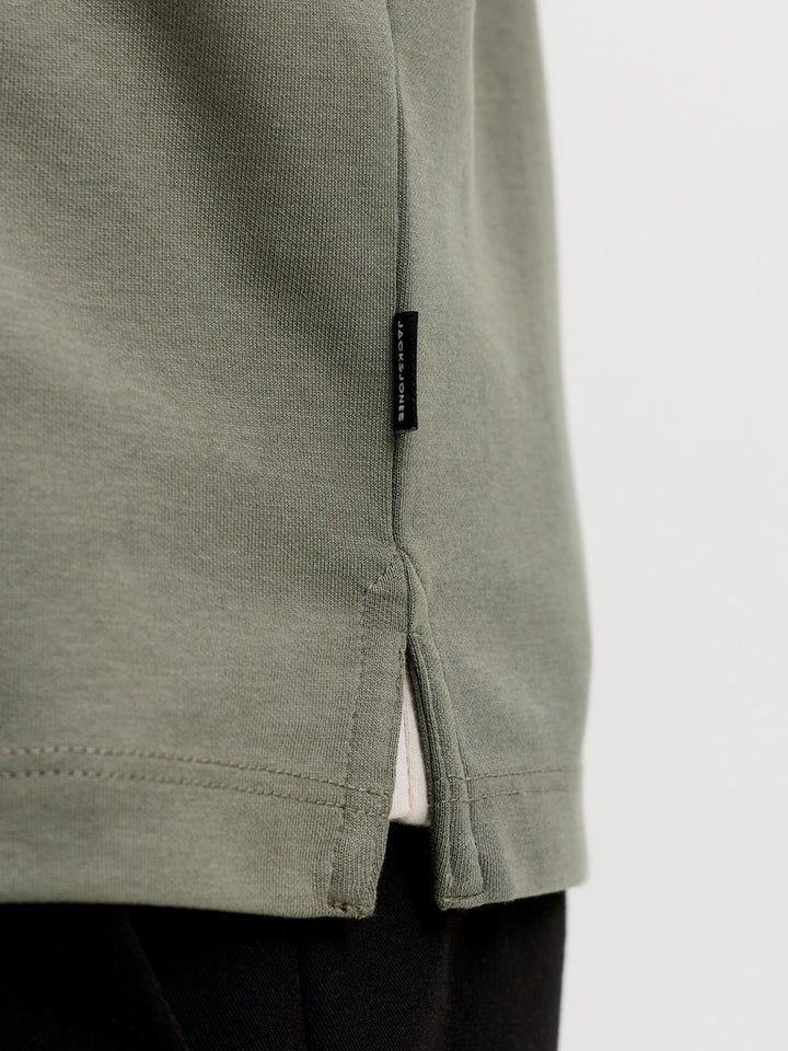 Jprblaethan Ls Zip Polo - Olijf