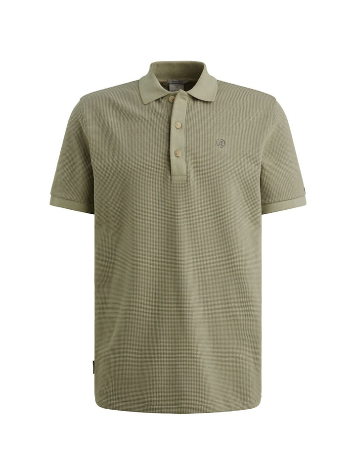 Short Sleeve Polo Regular Fit Two - Olijf