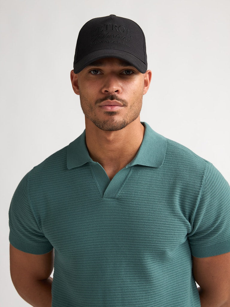 Men Knitwear Polo - Oud Groen