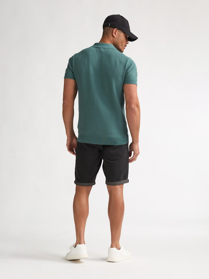 Men Knitwear Polo - Oud Groen