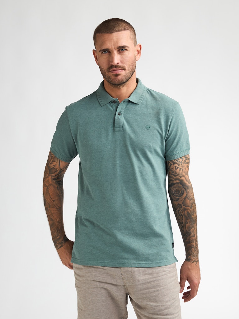 Men Polo Short Sleeve - Oud Groen