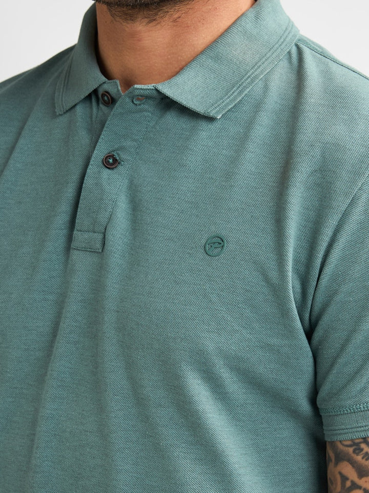 Men Polo Short Sleeve - Oud Groen