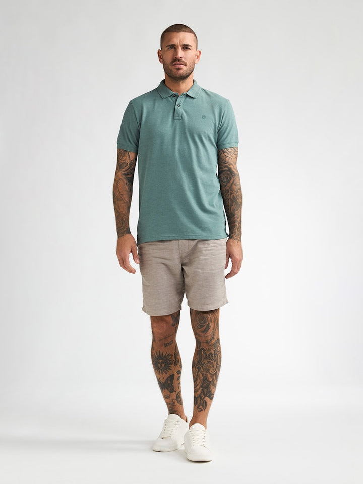 Men Polo Short Sleeve - Oud Groen