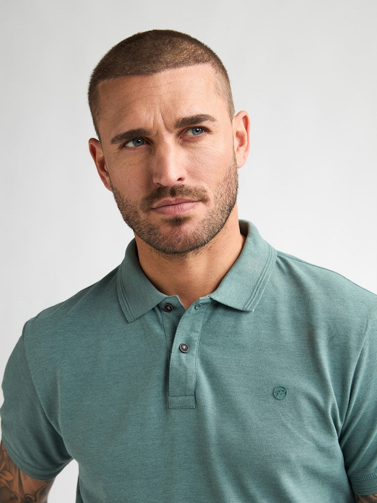 Men Polo Short Sleeve - Oud Groen