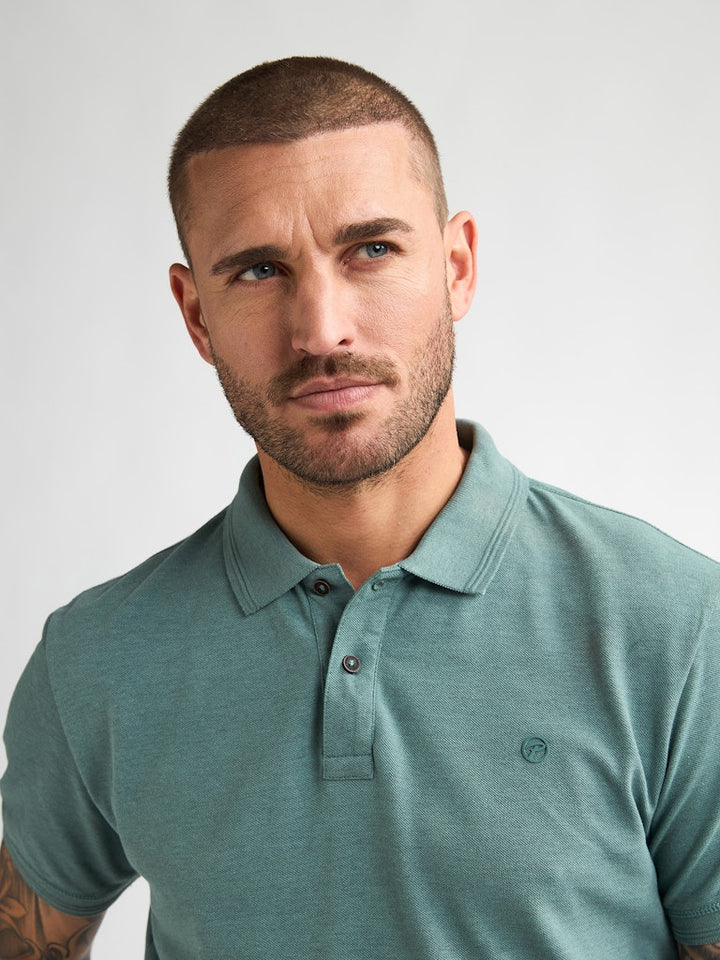 Men Polo Short Sleeve - Oud Groen