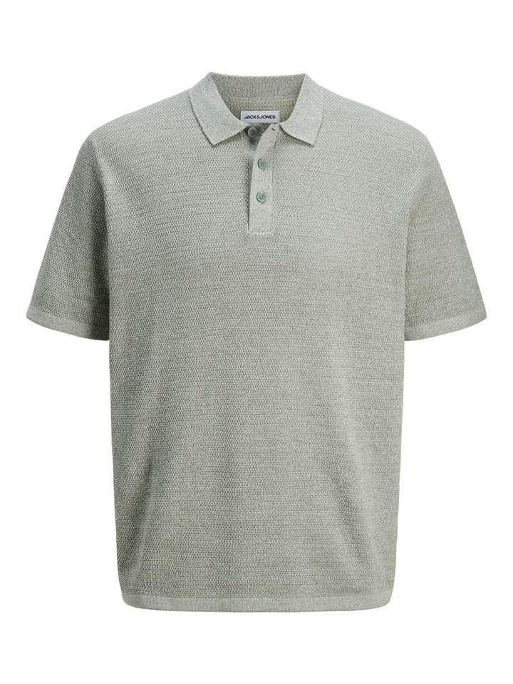 Jjegeorge Knit Polo Ss Sn - Oud Groen