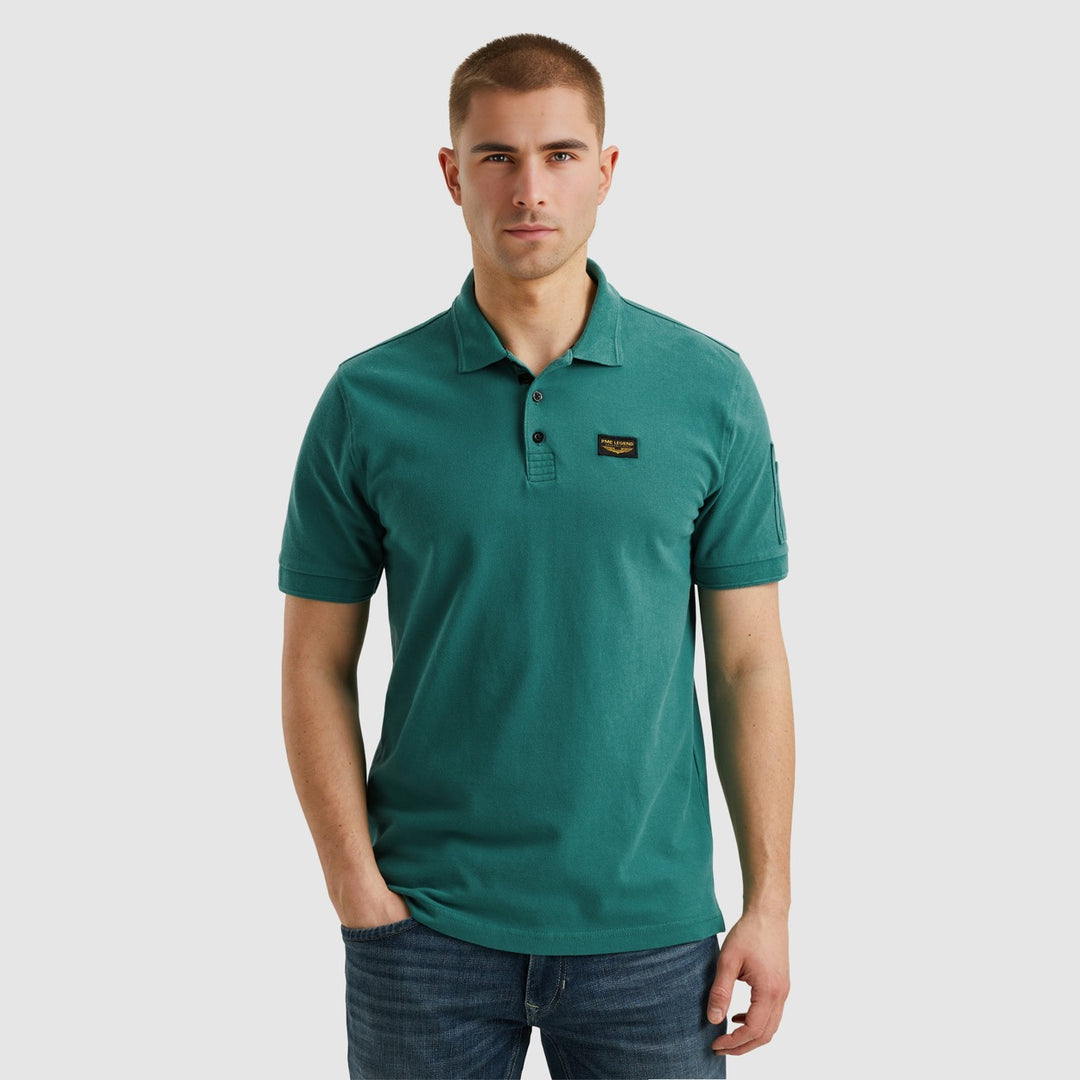 Short Sleeve Polo Trackway Polo - Esmerald