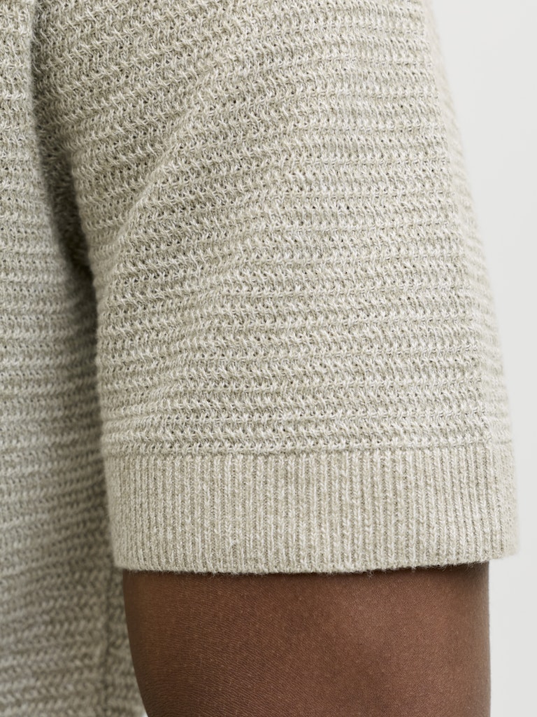 Jprbluriley Knit Polo Ss Sn - Kaki