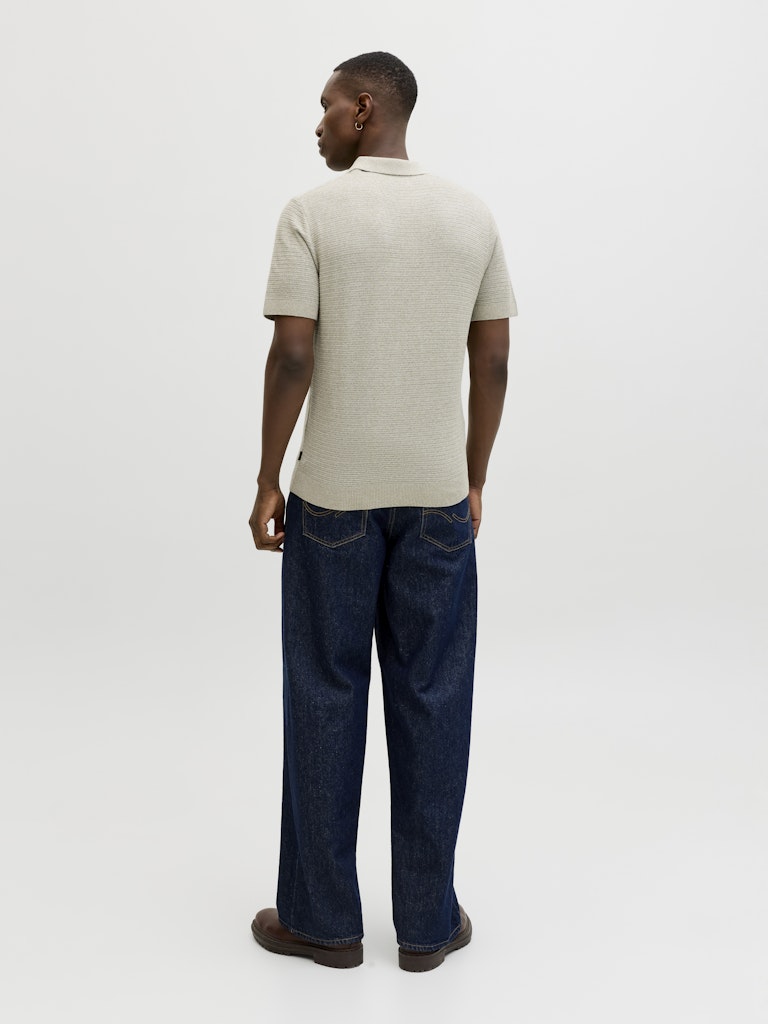 Jprbluriley Knit Polo Ss Sn - Kaki
